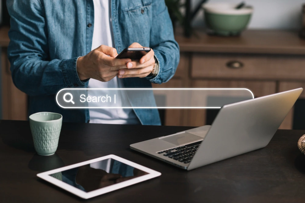 A picture showing search engine